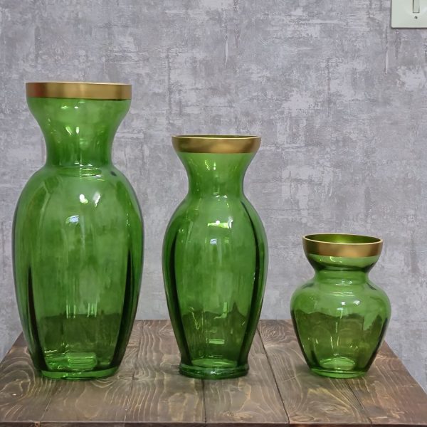 گلدان شیشه ای دست ساز